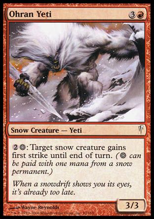 Ohran Yeti (Coldsnap) Trading Card