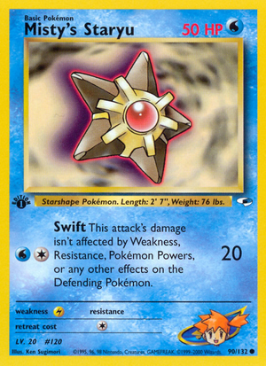 Misty's Staryu (90/132) - Gym Heroes (1st Edition)