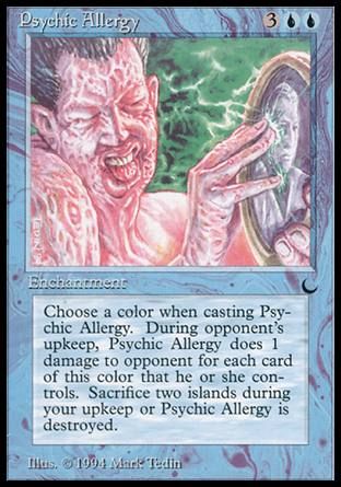 Psychic Allergy (The Dark) Trading Card