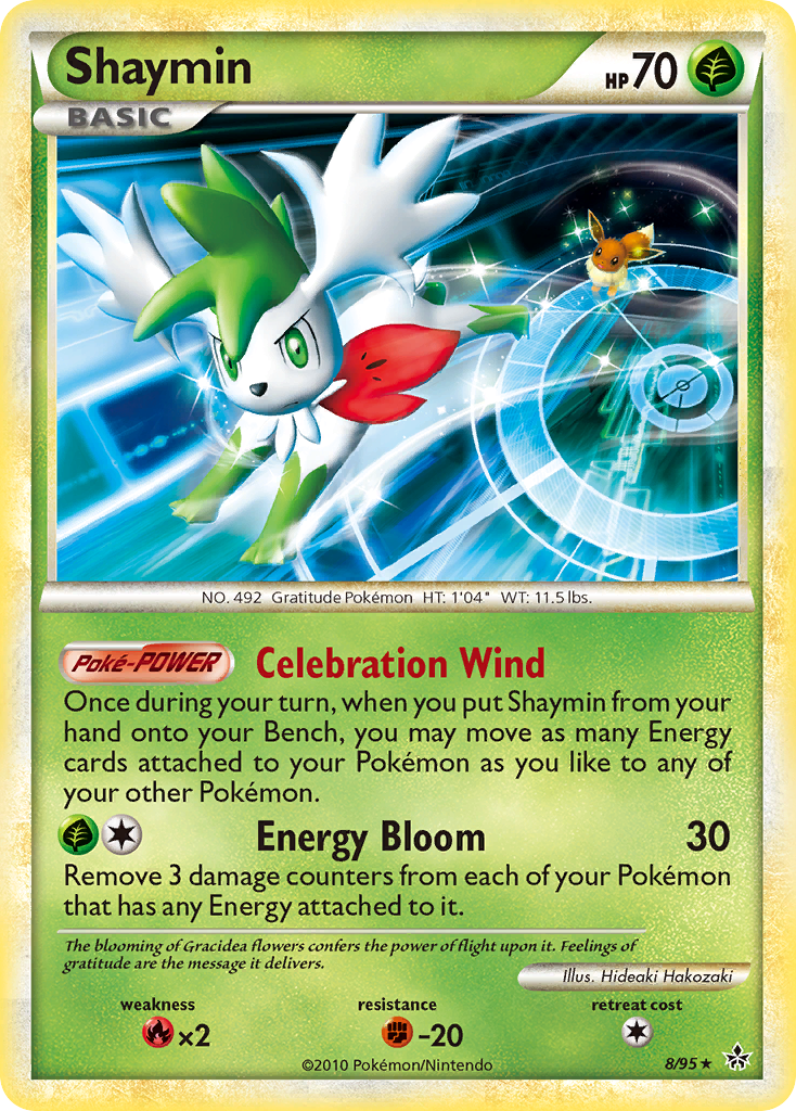 Shaymin (8/95) - HS—Unleashed Pokémon Card