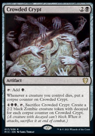 Crowded Crypt (Innistrad Midnight Hunt Commander Decks) Trading Card