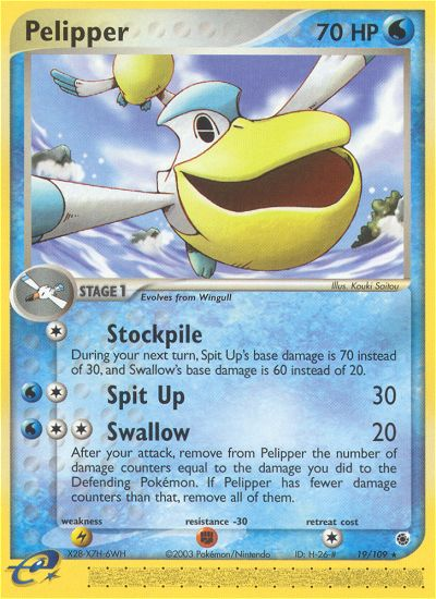 Wingull Pokémon Card