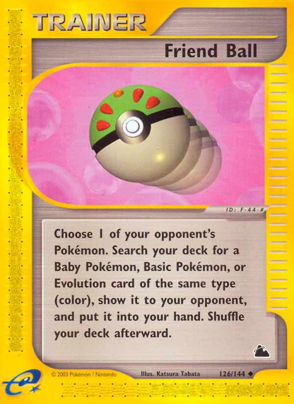 Friend Ball (126/144) - Skyridge Pokémon Card