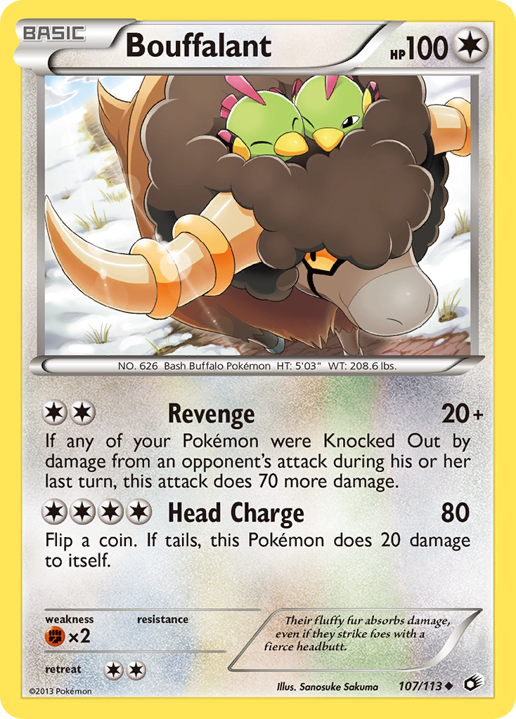 Bouffalant (107/113) - Legendary Treasures Pokémon Card