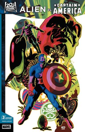 Alien Vs. Captain America #3 (Aco Variant)