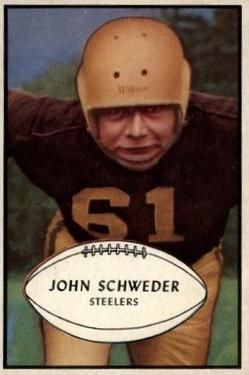 John Schweder 1953 Bowman #41 Sports Card