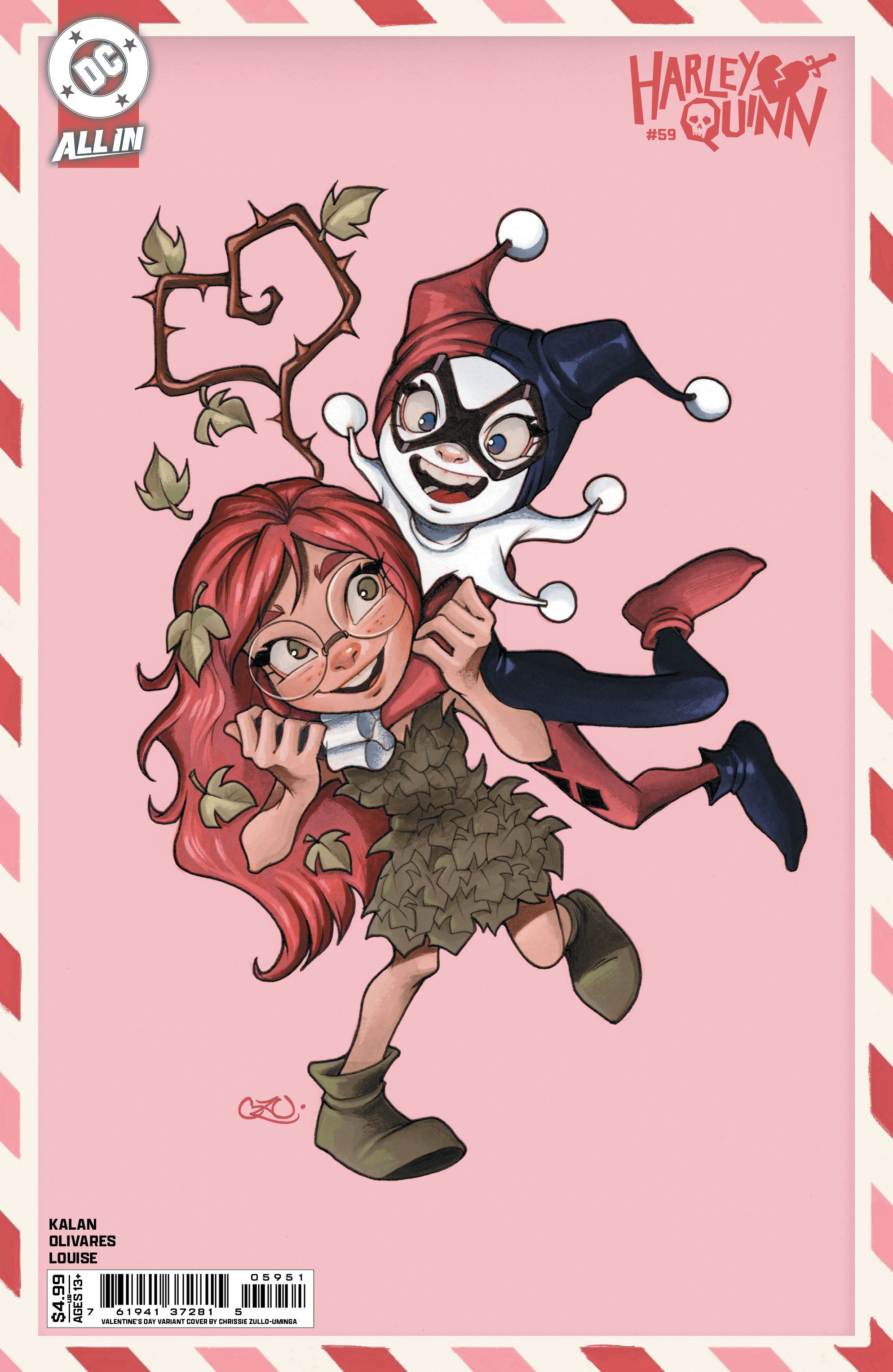 Harley Quinn #59 (Cvr E Chrissie Zullo Valentines Day Card Stock Variant) Comic