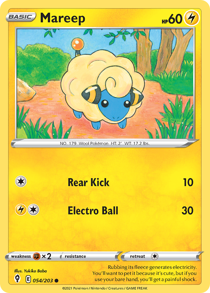 Mareep (54/203) - Evolving Skies Pokémon Card