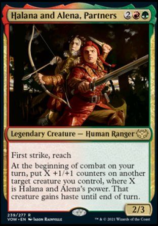 Halana and Alena, Partners (Innistrad: Crimson Vow) Trading Card