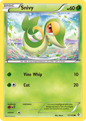 Snivy (11/149) - Boundaries Crossed (Reverse Holo)