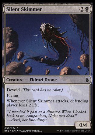 Silent Skimmer (Battle for Zendikar) Trading Card