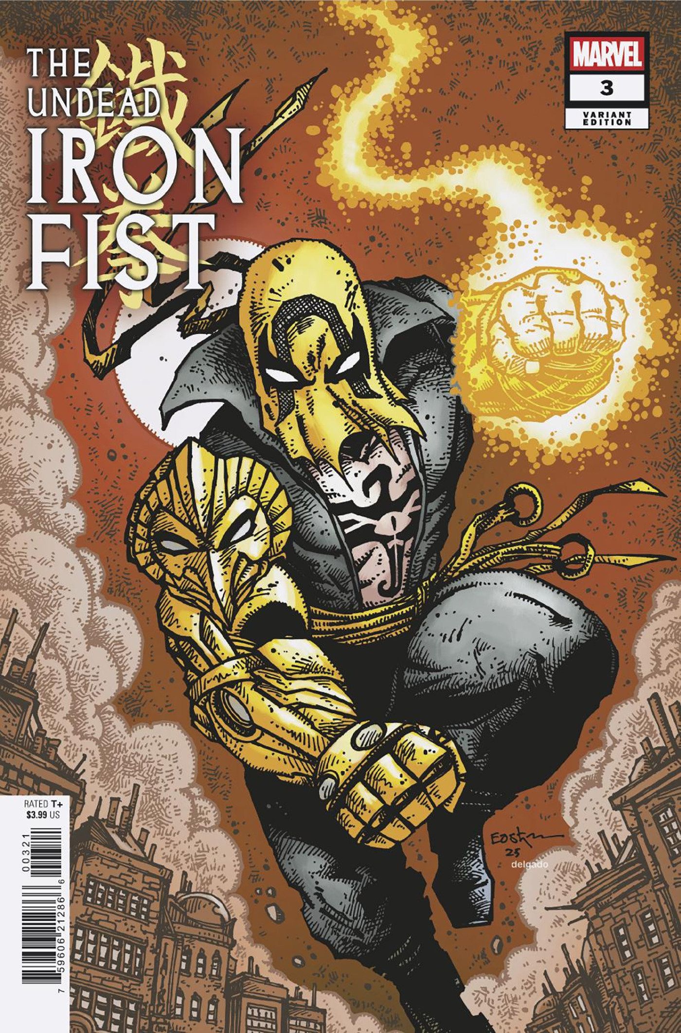 The Undead Iron Fist #3 (Kevin Eastman Variant) Comic