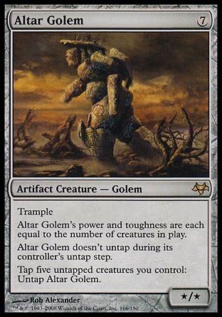 Altar Golem (Eventide) Trading Card