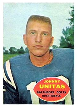 Johnny Unitas 1960 Topps #1 Sports Card