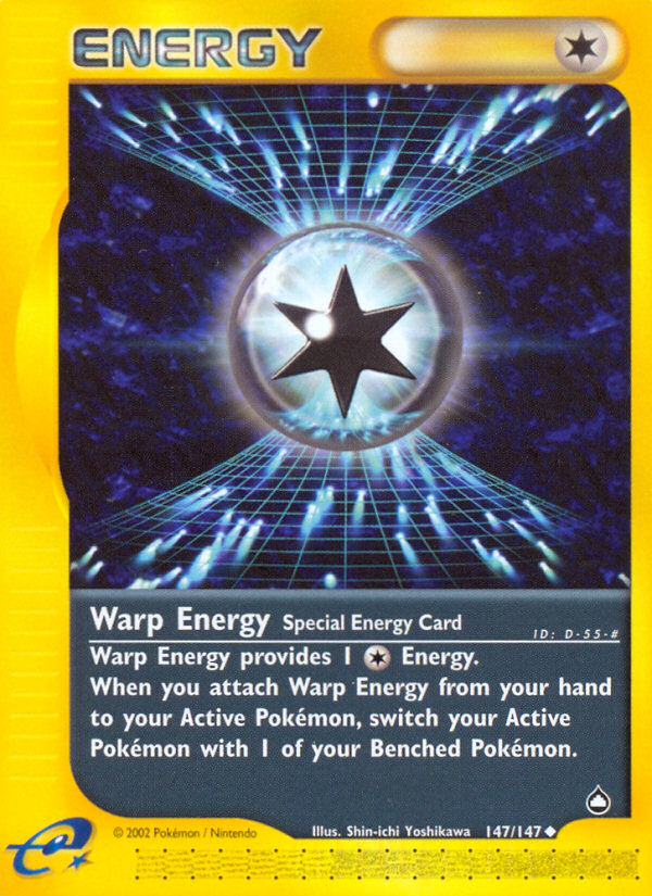 Warp Energy (147/147) - Aquapolis Pokémon Card