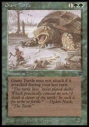 Giant Turtle (Legends) Trading Card