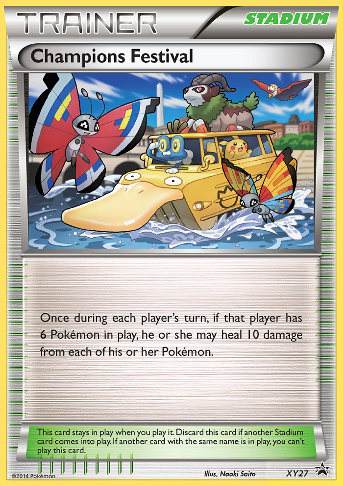 Champions Festival (Trainer: Stadium) (XY27) - XY Black Star Promos Pokémon Card