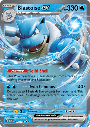 Blastoise ex (9/165) - 151