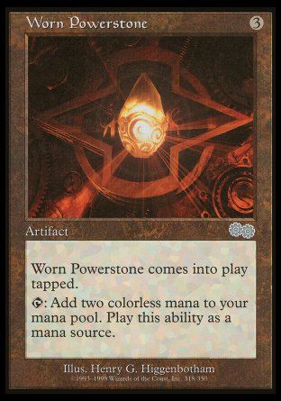 Worn Powerstone (Urza's Saga) Trading Card