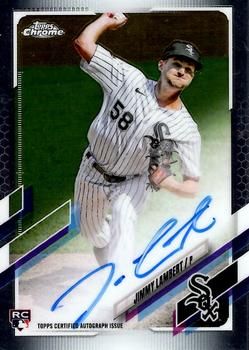 Jimmy Lambert 2021 Topps Chrome - Rookie Autographs Baseball #RA-JL Sports Card