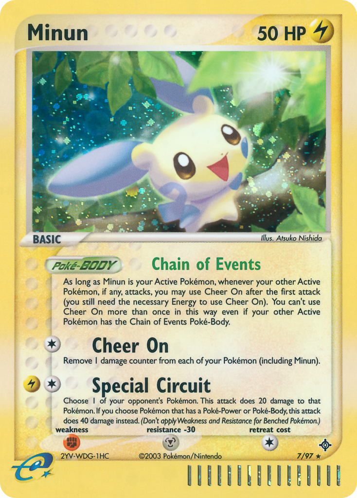 Minun (7/97) - Dragon Pokémon Card