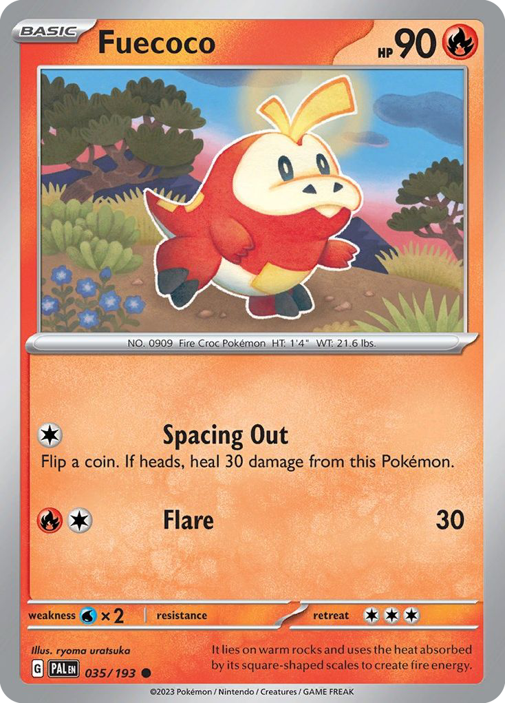 Fuecoco (35/193) - Paldea Evolved Pokémon Card