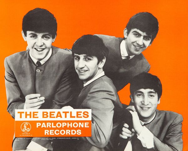 The Beatles Parlophone Records Promotional Poster 1963