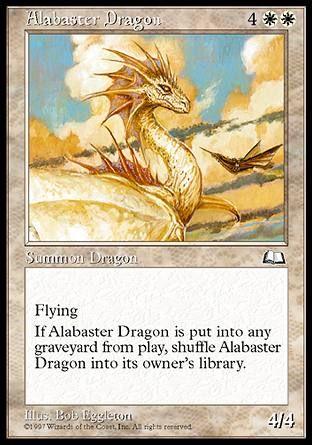 Alabaster Dragon (Weatherlight) Trading Card