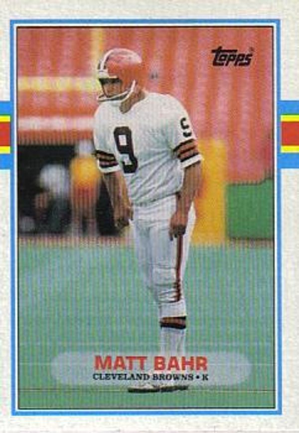 Matt Bahr 1989 Topps #150