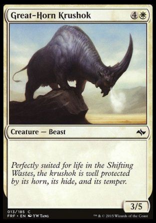 Great-Horn Krushok (Fate Reforged) Trading Card