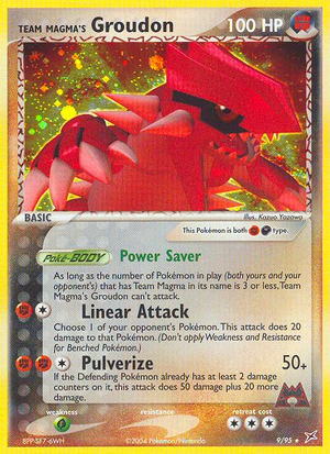 Team Magma's Groudon (9/95) - Team Magma vs Team Aqua