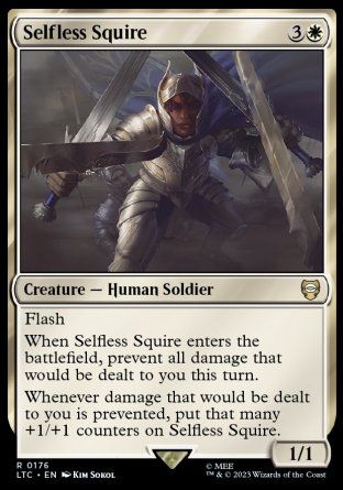 Selfless Squire (The Lord of the Rings Commander Decks) Trading Card