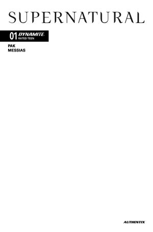 Supernatural #1 (Cvr G Blank Authentix Variant)
