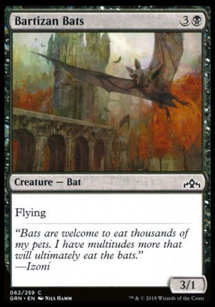 Bartizan Bats (Guilds of Ravnica) Trading Card