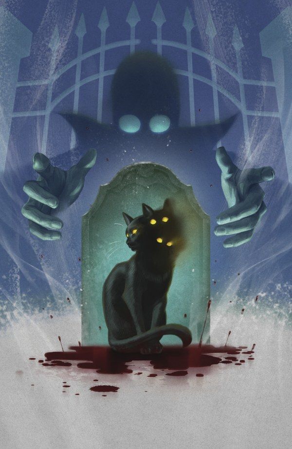 Stuff of Nightmares: The Cat in the Coffin #1 (Cover E Reiko Murakami Glow-in-the-Dark Virgin Variant) Comic