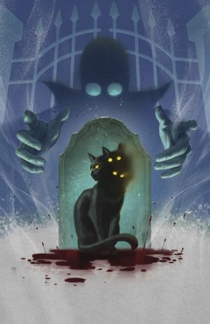 Stuff of Nightmares: The Cat in the Coffin #1 (Cover E Reiko Murakami Glow-in-the-Dark Virgin Variant)