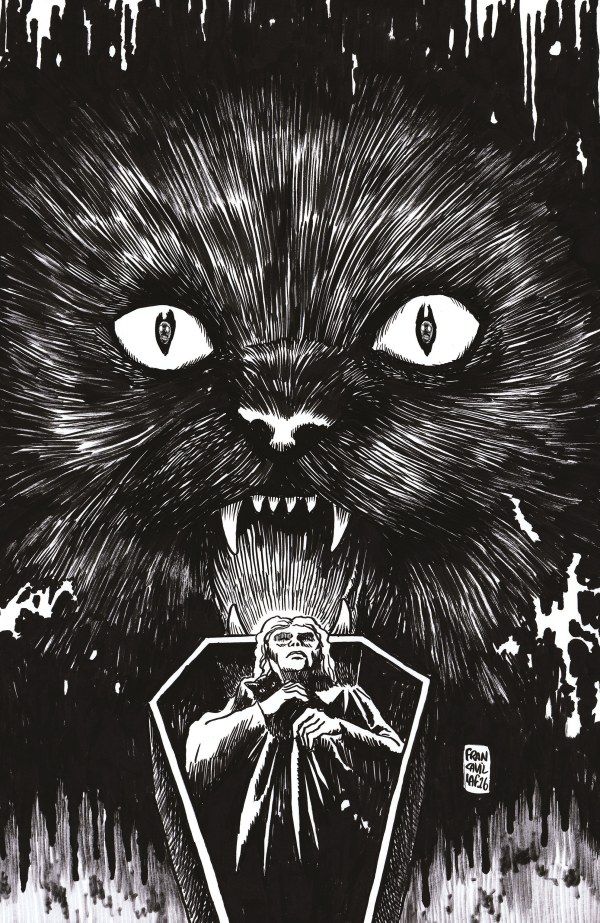 Stuff of Nightmares: The Cat in the Coffin #1 (Cover I Francesco Francavilla Black & White Virgin Variant) Comic