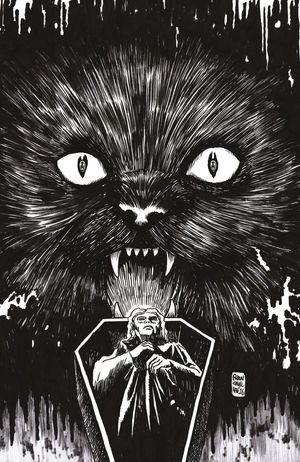 Stuff of Nightmares: The Cat in the Coffin #1 (Cover I Francesco Francavilla Black & White Virgin Variant)