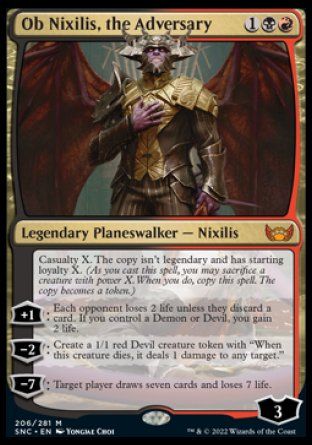 Ob Nixilis, the Adversary (Streets of New Capenna) Trading Card