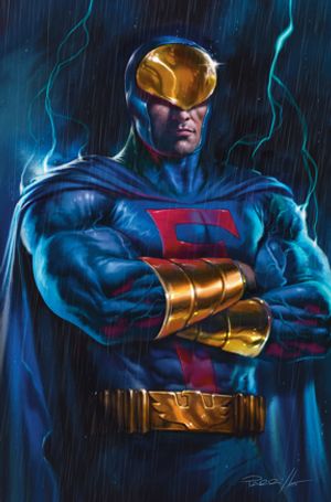 Blue Falcon & Dynomutt #3 (Cvr E Lucio Parrillo Metal Virgin Variant)