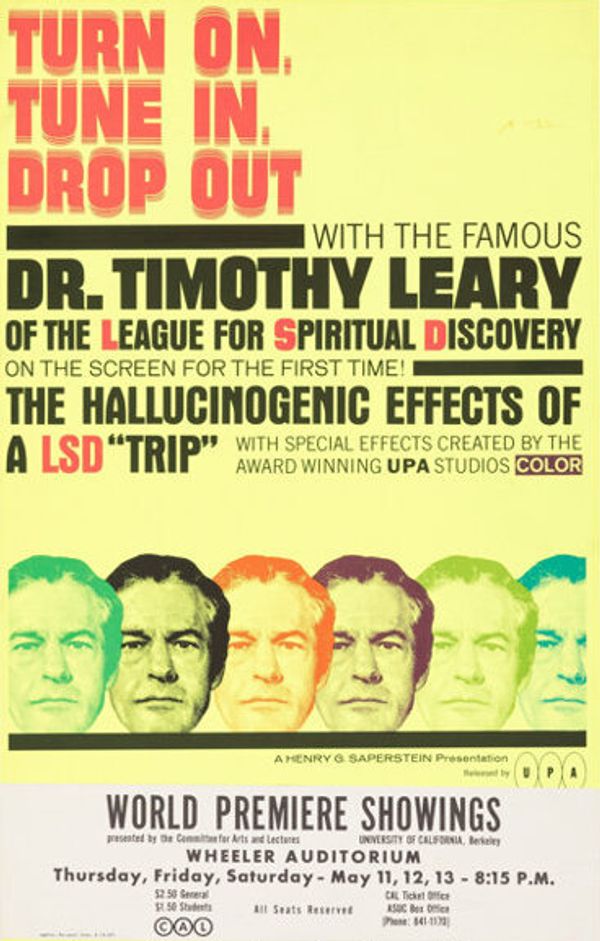 Timothy Leary Wheeler Auditorium 1967