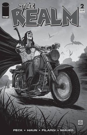 Realm #2 (Walking Dead Tribute Black & White Variant)