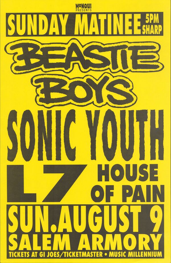 MXP-257.2 Beastie Boys 1992 Salem Armory  Aug 9