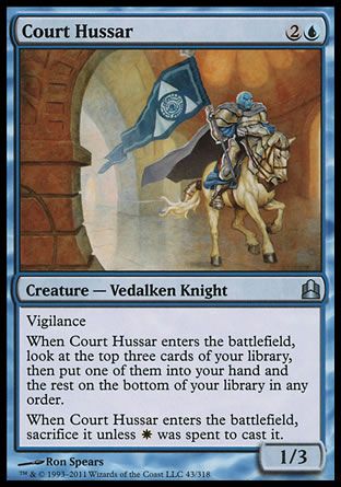 Court Hussar (MTG Commander) Trading Card