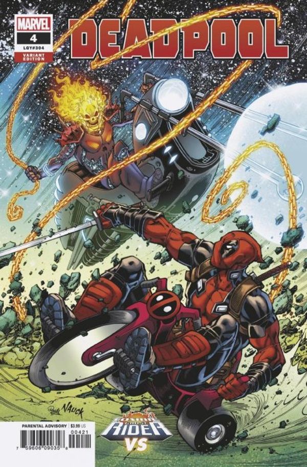 Deadpool #4 (Nauck Cosmic Ghost Rider Variant)