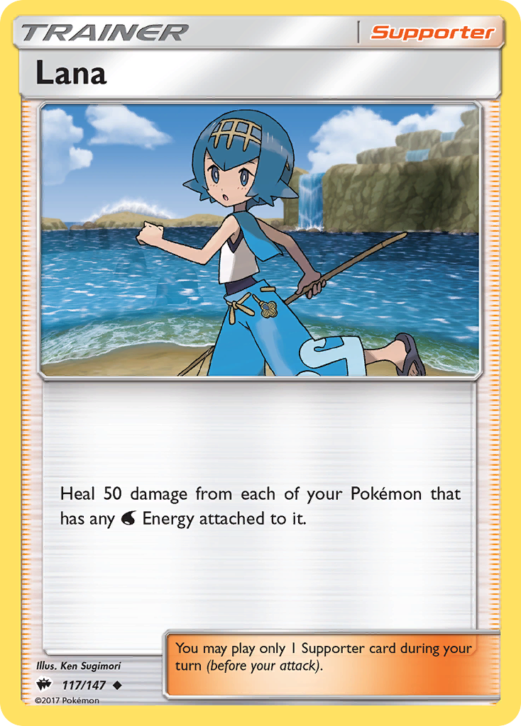 Lana (Trainer: Supporter) (117/147) - Burning Shadows Pokémon Card