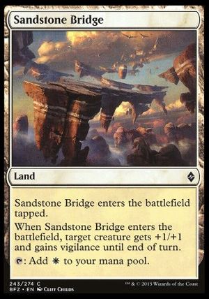 Sandstone Bridge (Battle for Zendikar)