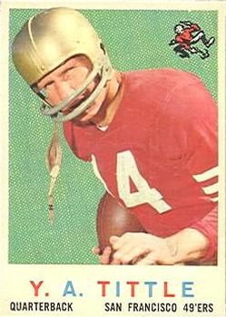 Y.A. Tittle 1959 Topps #130 Sports Card