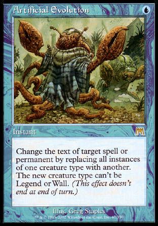 Artificial Evolution (Onslaught) Trading Card