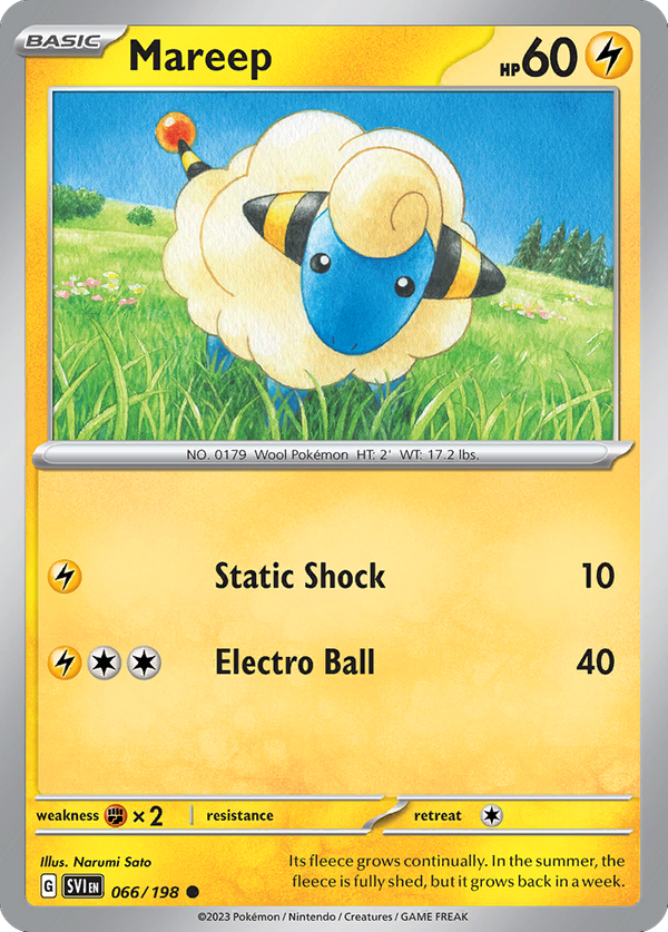 Mareep (66/198) - Scarlet & Violet